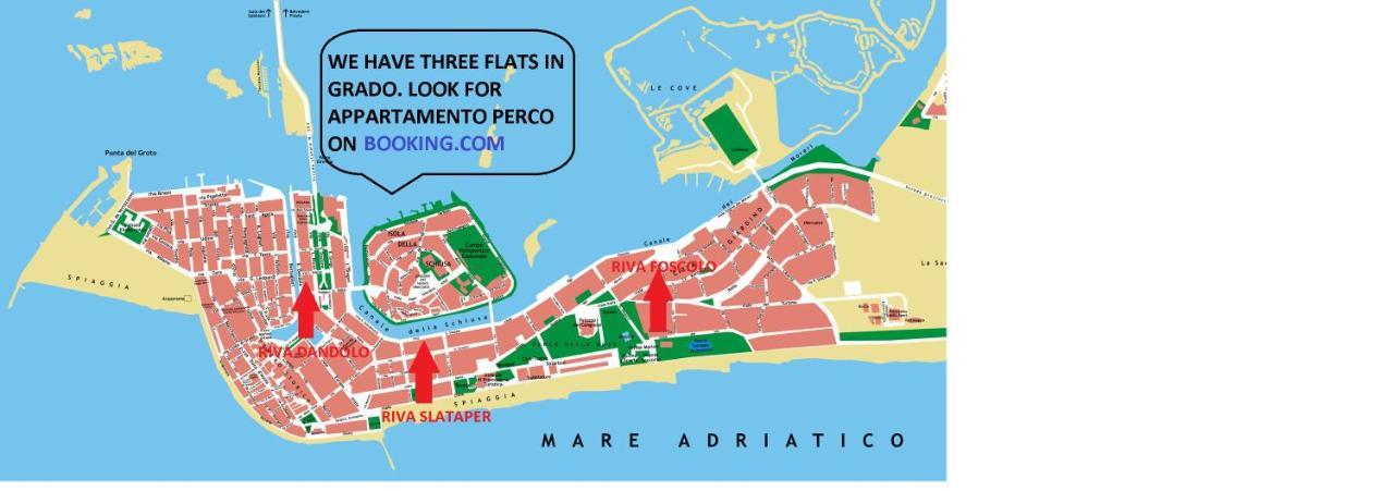 Appartamento Perco Riva Foscolo Grado Exterior foto