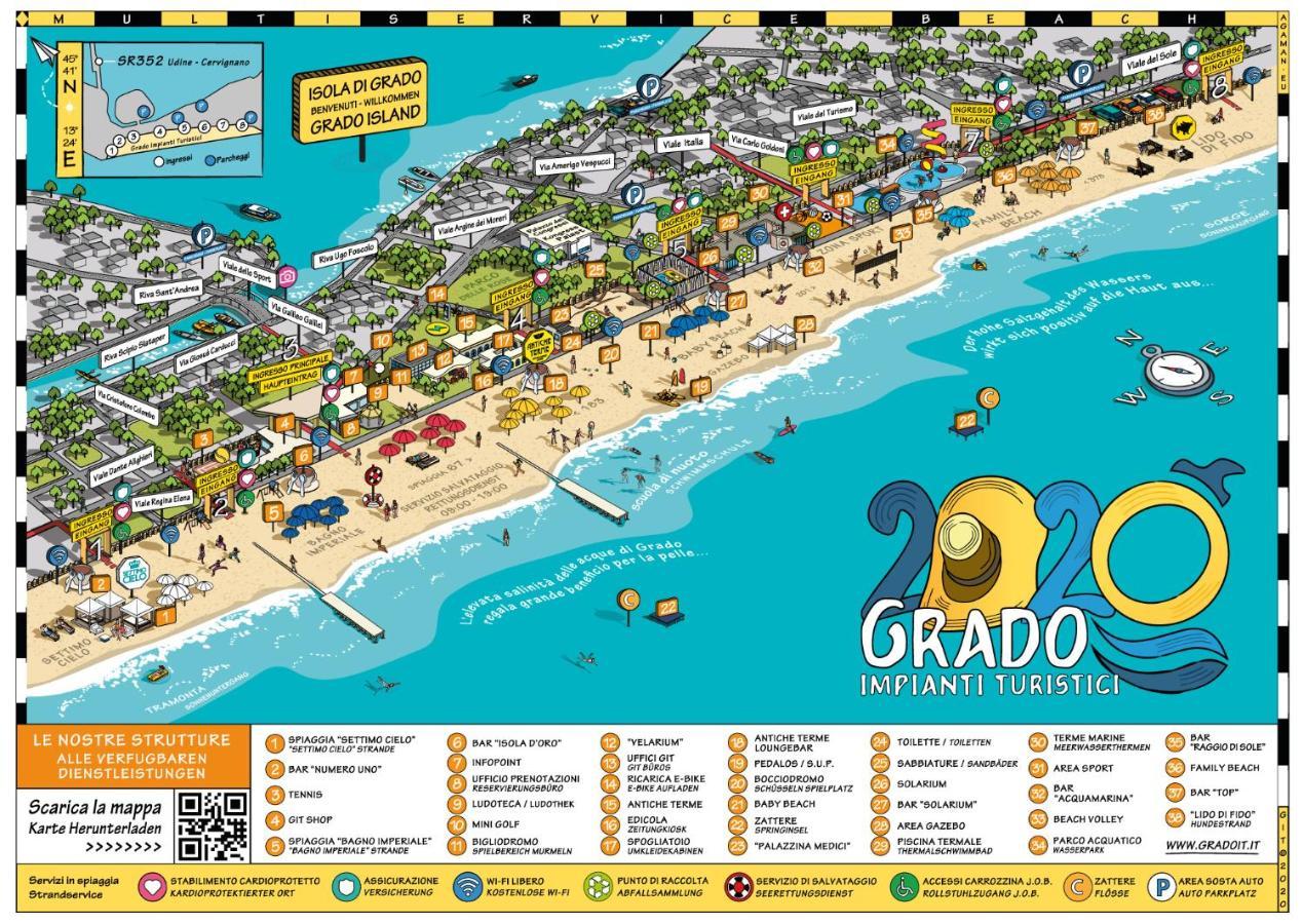 Appartamento Perco Riva Foscolo Grado Exterior foto